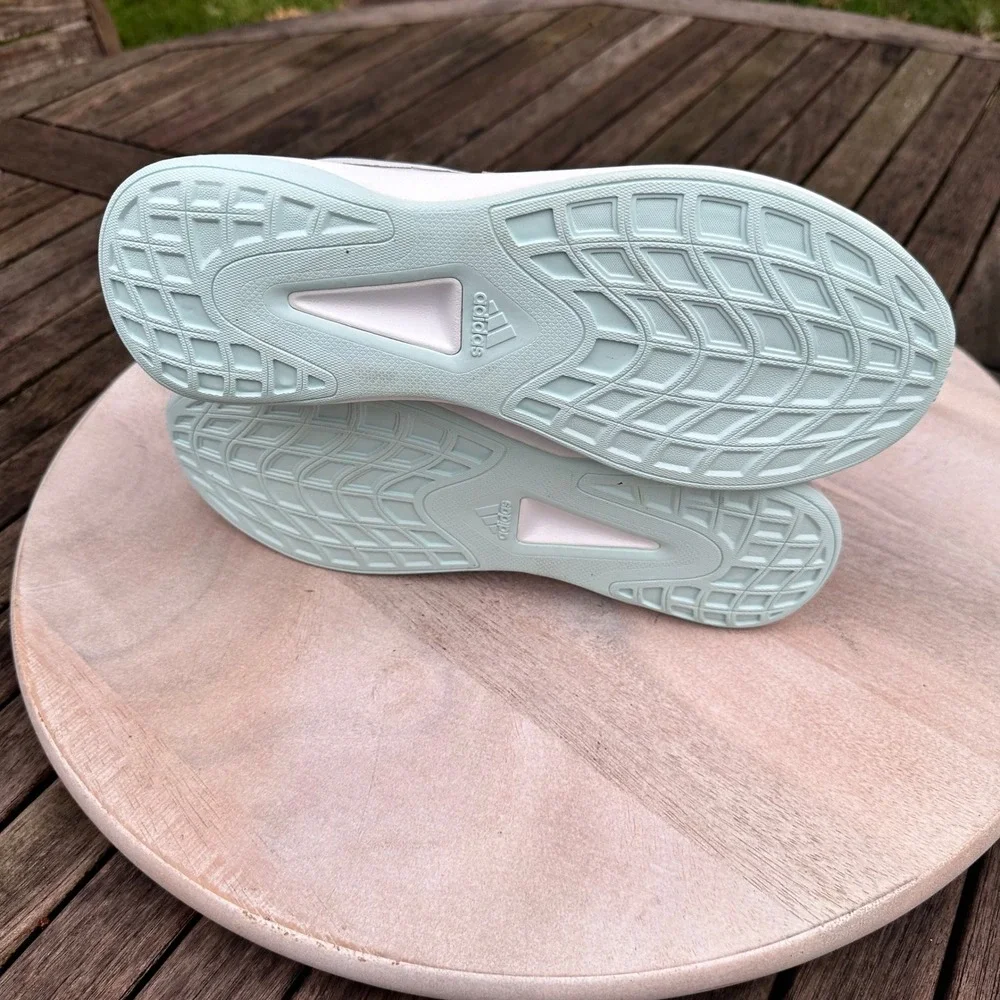 Adidas Women's QT Racer Sport Low Top Running Shoe Grey Mint Q46322 Size 9 - Picture 8 of 10